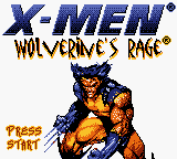 X-Men - Wolverine's Rage (USA) Title Screen